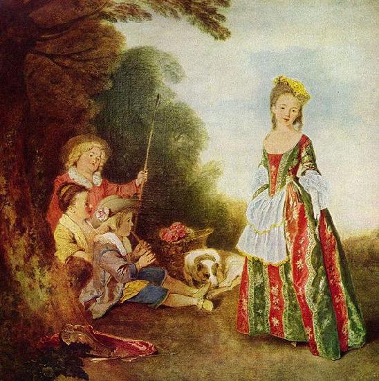 Jean antoine Watteau Der Tanz oil painting picture